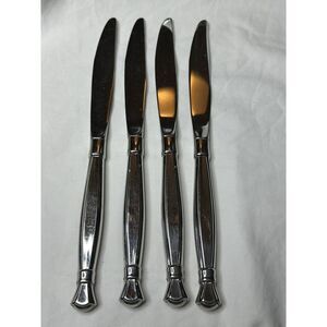 Oneida Act 1 I (4) Dinner Knives ‎ Glossy Flatware Knife